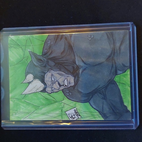 Upper Deck Marvel Masterpieces Sketch Rhino 1/1 - Picture 1 of 2